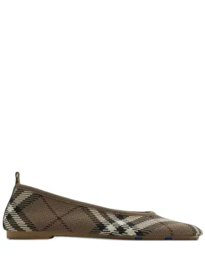 Burberry Light Brown Check Plant Shoes