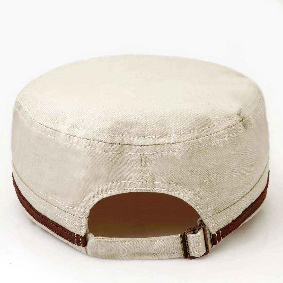 Cadet Army Cap for Men Women Twill Military Corps Hat Flat Top Cap
