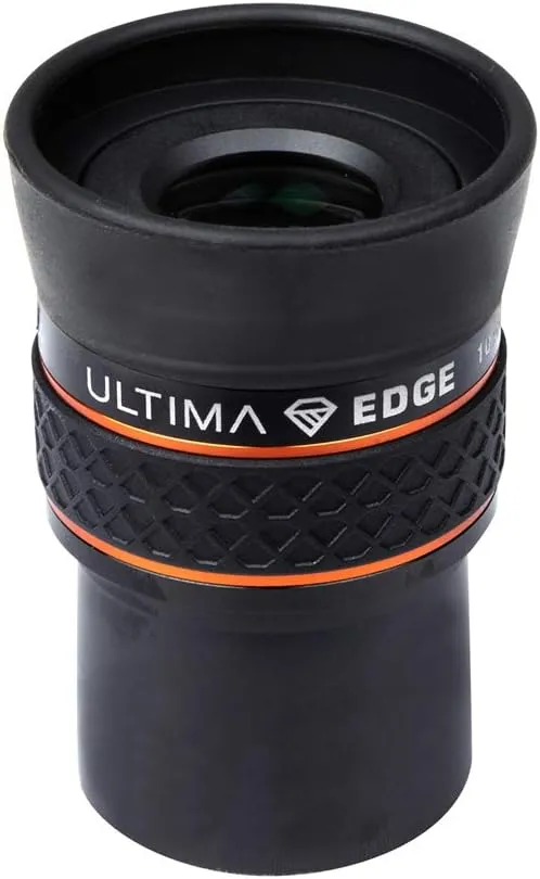 Celestron 93450 Ultima Edge 10mm Parfocal Ultra Flat Field Eyepiece Designed for 1.25" Focusers - Incredibly Crisp Views, Fully Multi-Coated Lens, Moulded Rubber Grip, Black