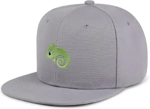 Chameleon Hip-Hop Snapback Hat Embroidered Baseball Cap Amazon Jungle