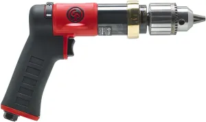 Chicago Pneumatic CP9789C - Air Power Drill, 1/2 Inch (13 mm), Keyed Chuck, Pistol Handle, 0.47 HP / 350 W, Stall Torque 10.3 ft. lbf / 14 NM, 840 RPM, Hand Drill, Power Tools & Home Improvement