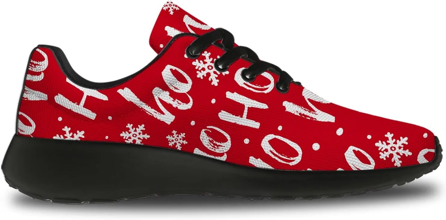 Christmas Shoes Womens Mens Tennis Running Walking Shoes Personalized 3D Print Sneakers Gifts for Men Women