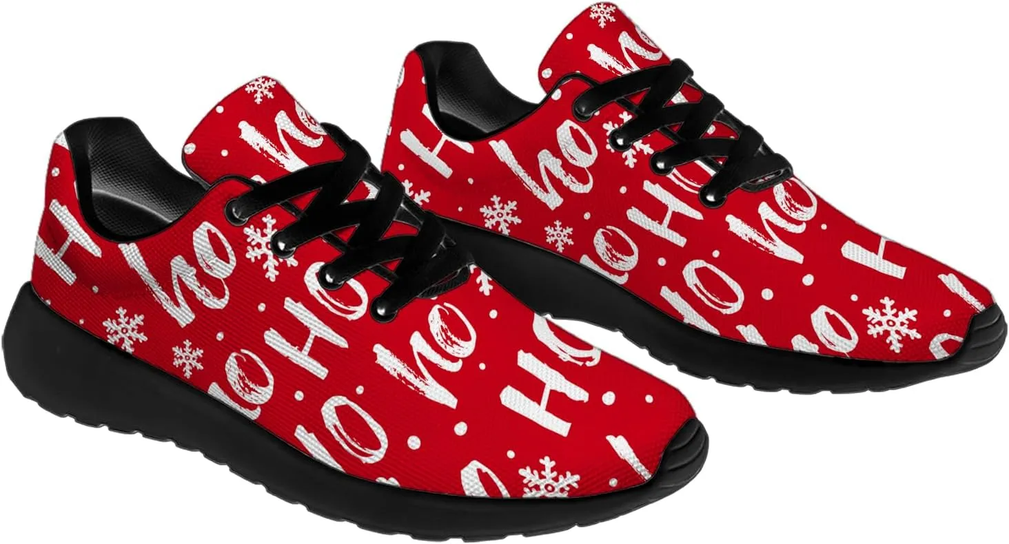 Christmas Shoes Womens Mens Tennis Running Walking Shoes Personalized 3D Print Sneakers Gifts for Men Women