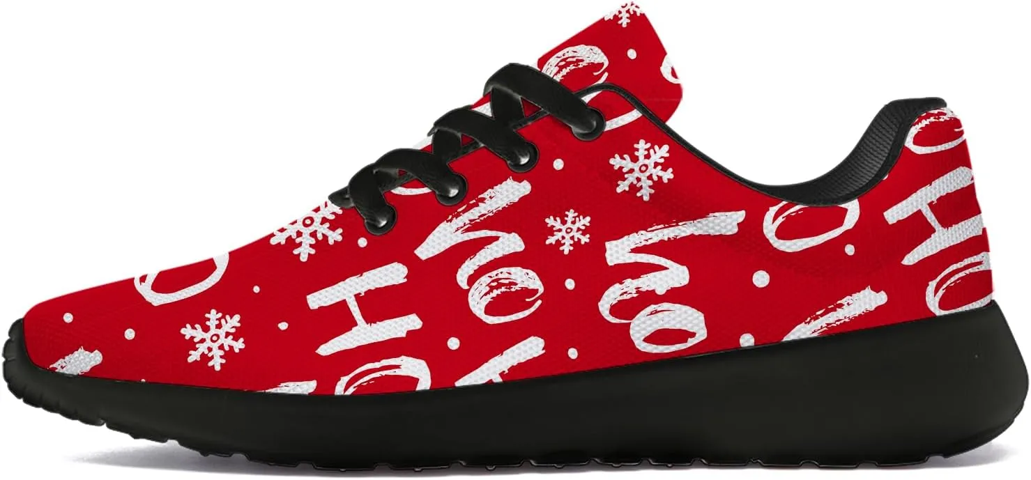 Christmas Shoes Womens Mens Tennis Running Walking Shoes Personalized 3D Print Sneakers Gifts for Men Women