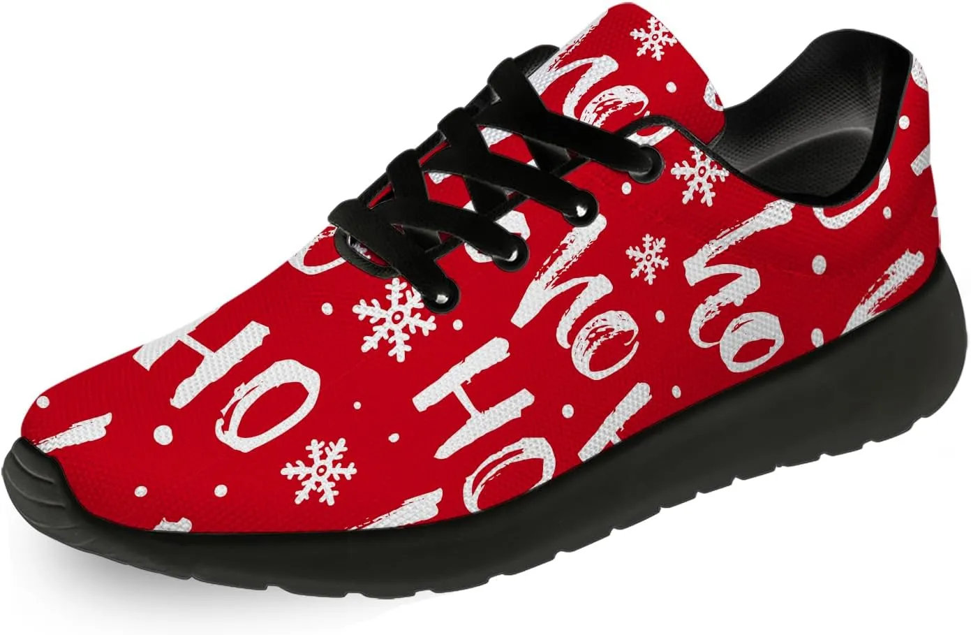 Christmas Shoes Womens Mens Tennis Running Walking Shoes Personalized 3D Print Sneakers Gifts for Men Women