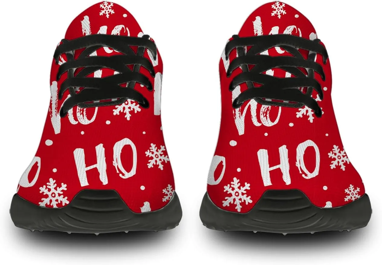 Christmas Shoes Womens Mens Tennis Running Walking Shoes Personalized 3D Print Sneakers Gifts for Men Women