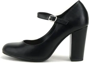City Classified Comfort Women's Closed Toe Ankle Strap Block Heel