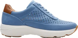 Clarks Women's Tivoli Grace Trainers, Blue nubuck, 7.5 Women