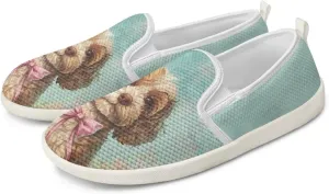 Coloranimal Womens Flats Slip On Shoes Fashion Sneakers Loafers for Women Travel Shoes Lightweight Walking Shoes Casual Flats Running Shoes