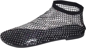 Comfortable Slip on Slide Sandals for Women Non Slip Casual Summer Beach Shoes Casual Non Slip Flat Sandals