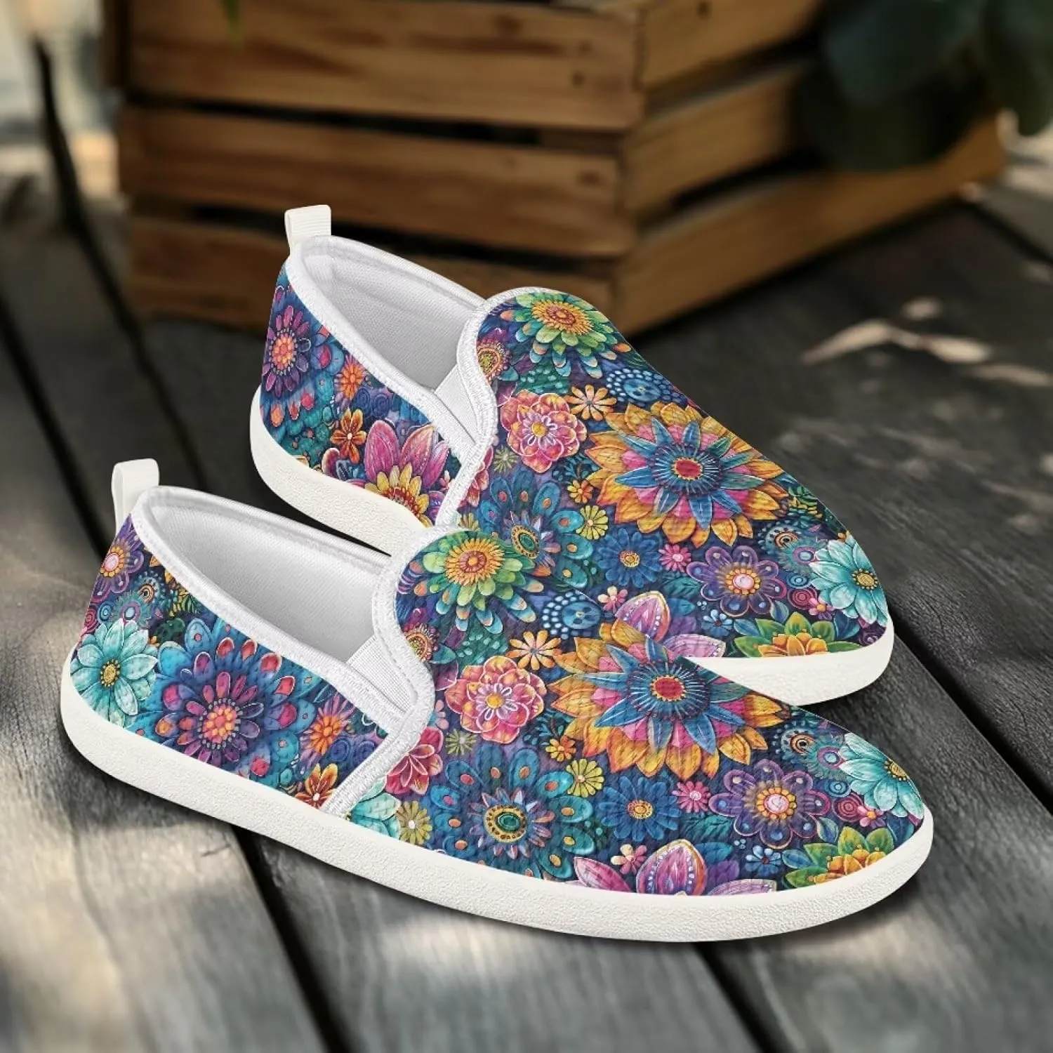 Comfortable Womens Slip On Casual Shoes Trendy Flat Shoes for Women