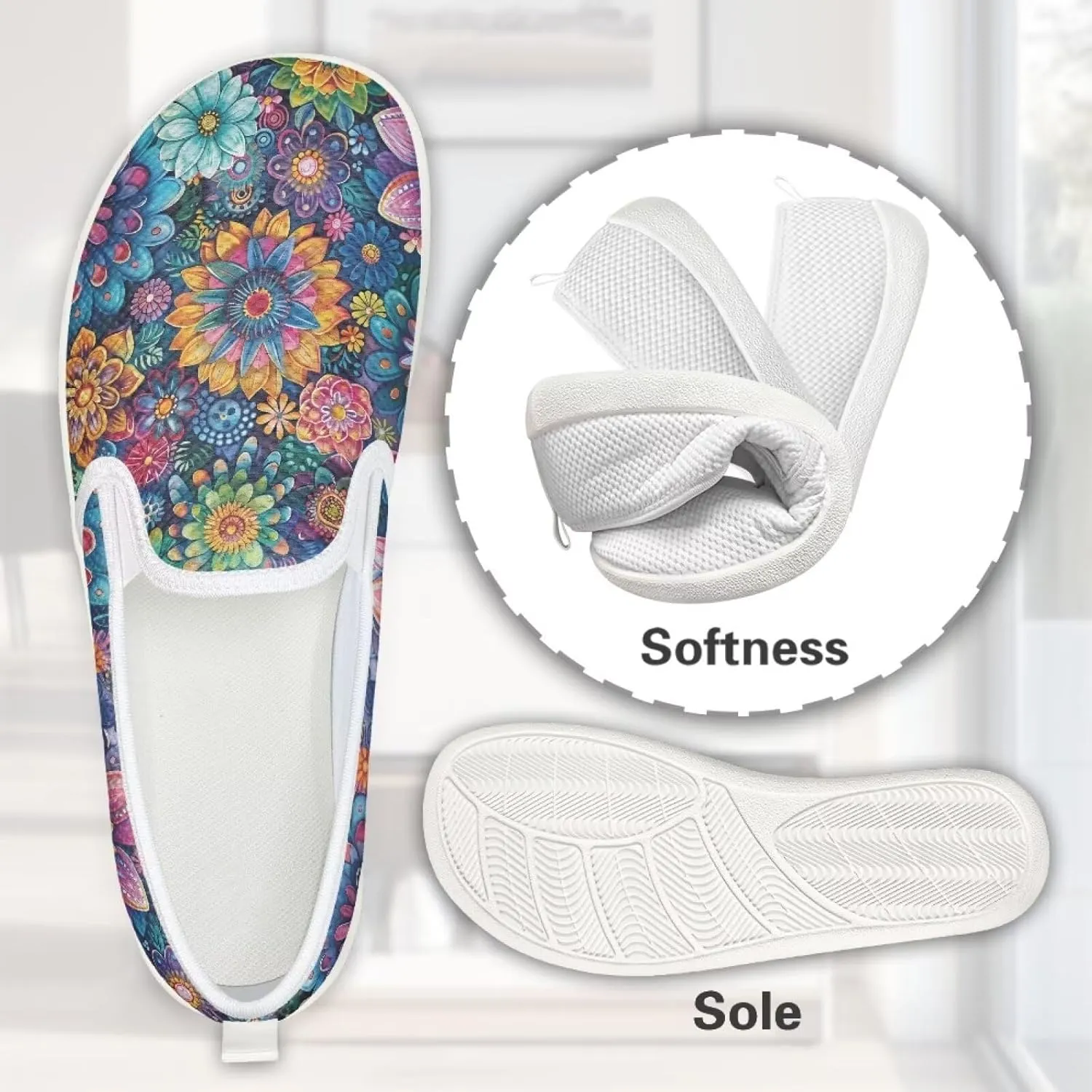 Comfortable Womens Slip On Casual Shoes Trendy Flat Shoes for Women
