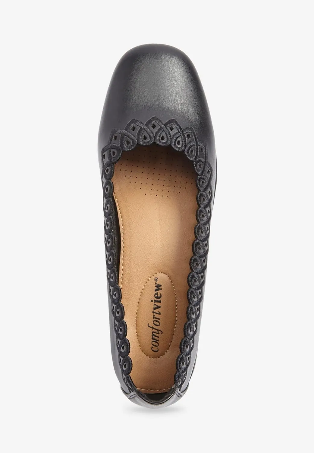 Comfortview Women's The Vivi Slip On Flat (Wide Widths Available)