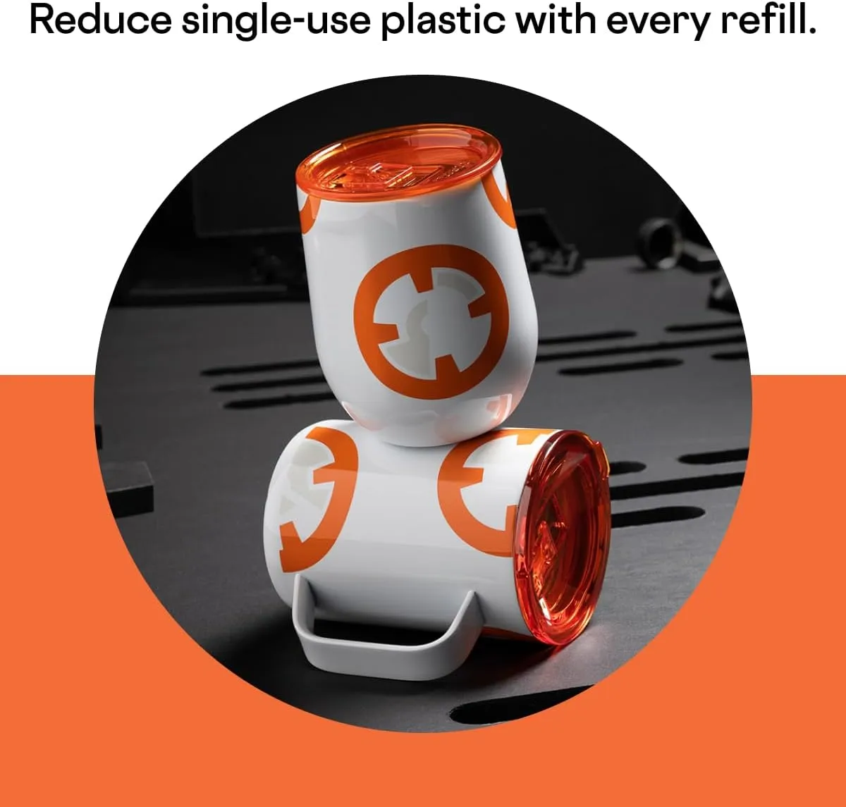Corkcicle Coffee Mug - Triple-Insulated Stainless Steel Cup with Handle, 16 oz, Star Wars - BB-8