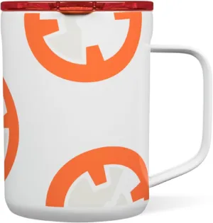 Corkcicle Coffee Mug - Triple-Insulated Stainless Steel Cup with Handle, 16 oz, Star Wars - BB-8