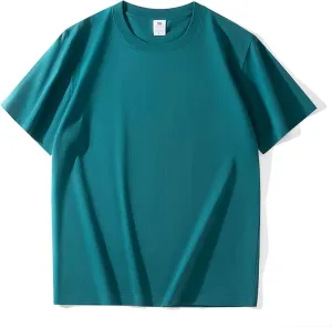 Cotton T-Shirts Womens T Shirts Plain Tops T Shirt for Men Crew Neck Tshirts Lay-Flat Collar Tshirts Classic S - 4XL