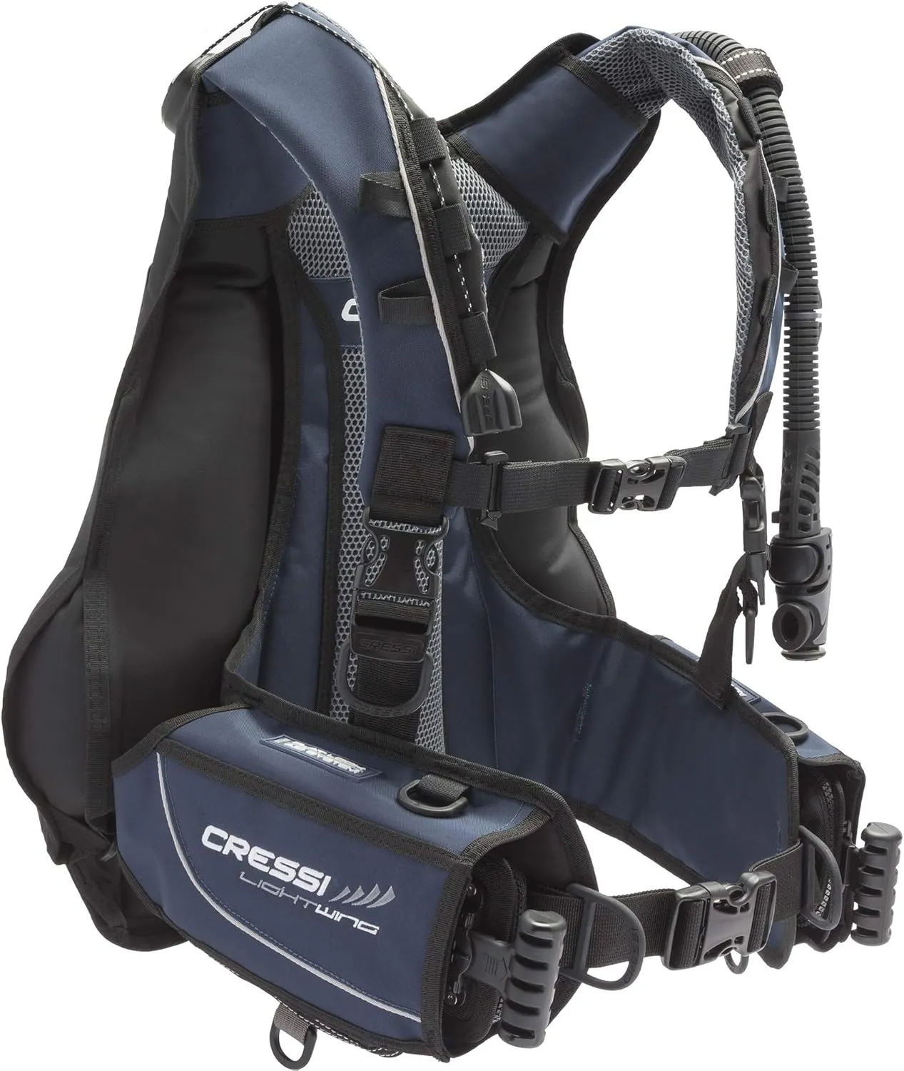 Cressi Travel-Friendly Light Back Inflation BCD for Scuba Diving - Lightwing : Made in Europe