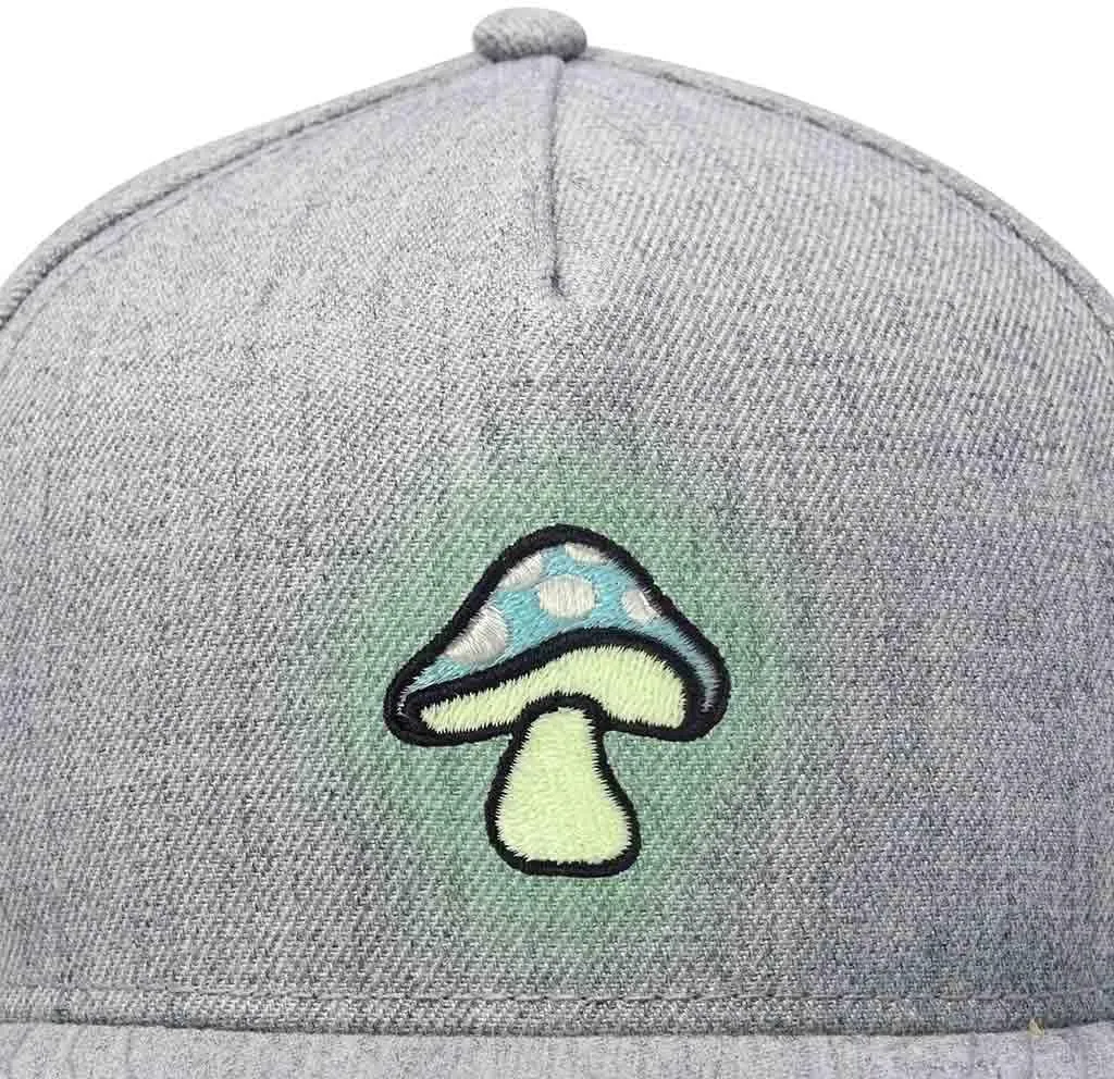 DALIX Mushroom Embroidered Glow in The Dark Hat Snapback Hat Baseball Cap Men