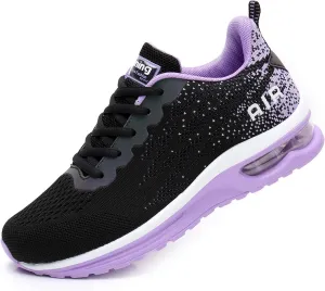 Dannto Women's Lightweight Walking Sneakers Air Cushion Tennis Athletic Running Fashion Sport Shoes for Girls