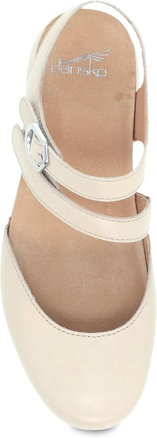 Dansko Rissa Closed Toe Sandal for Women - Unique and Stylish Shoe with Recycled Textile Linings and Leather Uppers - All-Day Legendary Comfort