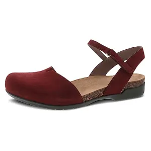 Dansko Rowan Sandal for Women ? Memory Foam and Cork Footbed for Comfort and Arch Support ? Lightweight Rubber Outsole for Lasting Wear ? Versatile Casual to Dressy Footwear Cinnabar 9.5-10 M US