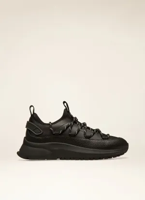 Delys Leather Sneakers In Black