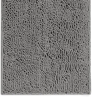 DogBuddy Dog Door Mat, Super Absorbent Microfiber Doormat, Washable Mat for Muddy Paws, Waterproof Pet Rug, Non Slip Rugs for Entryway, Dirt Trapper for Wet Shoes and Paws (XL, Shadow)