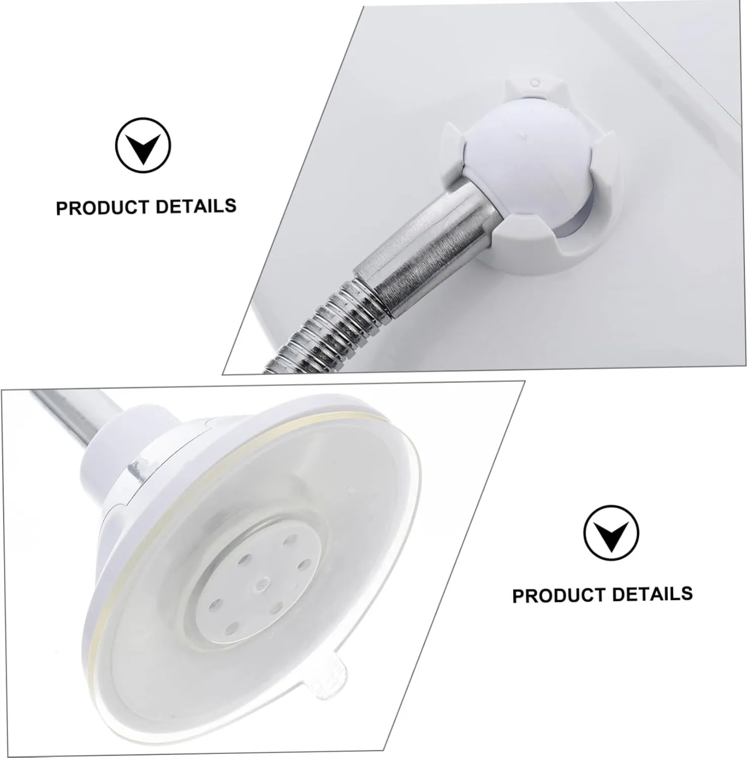 DOITOOL 10x Rotating Mirror Suction Cup Led Vanity Mirror Light for Home/Office