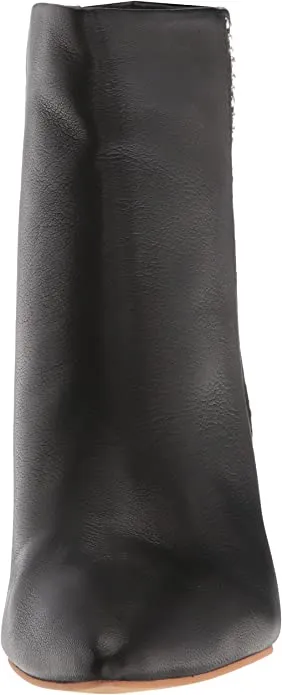 Dolce Vita Women's DOT Ankle Boot, Black Leather, 6 M US