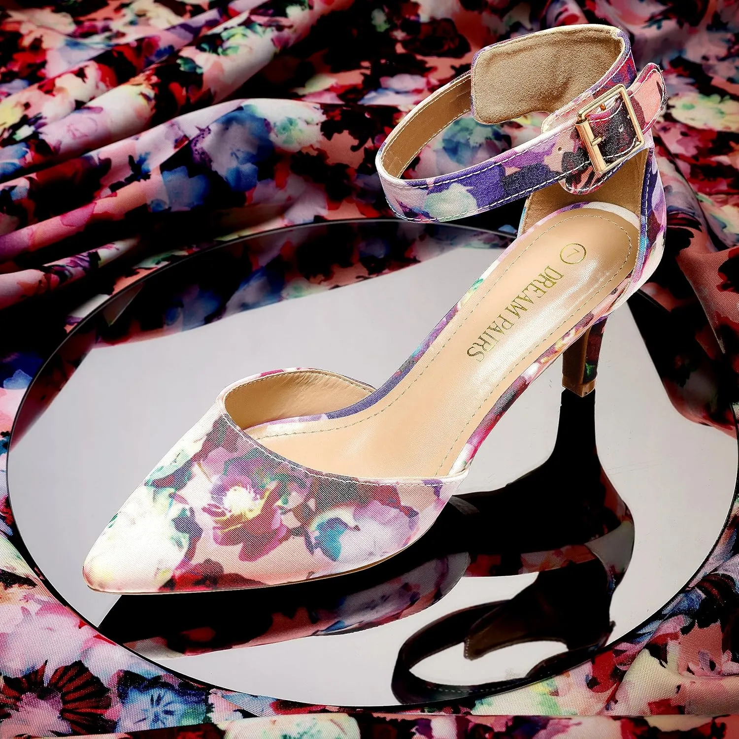 DREAM PAIRS Kitten Heel Low Heel for Women Closed Pointed Toe Pumps Wedding Party Sexy Dress Shoes Lowpointed