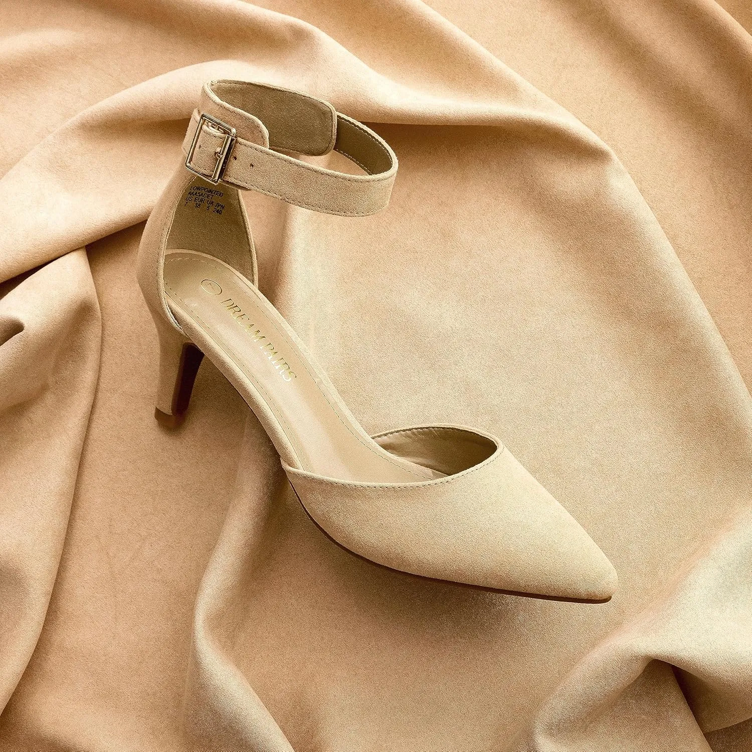 DREAM PAIRS Kitten Heel Low Heel for Women Closed Pointed Toe Pumps Wedding Party Sexy Dress Shoes Lowpointed