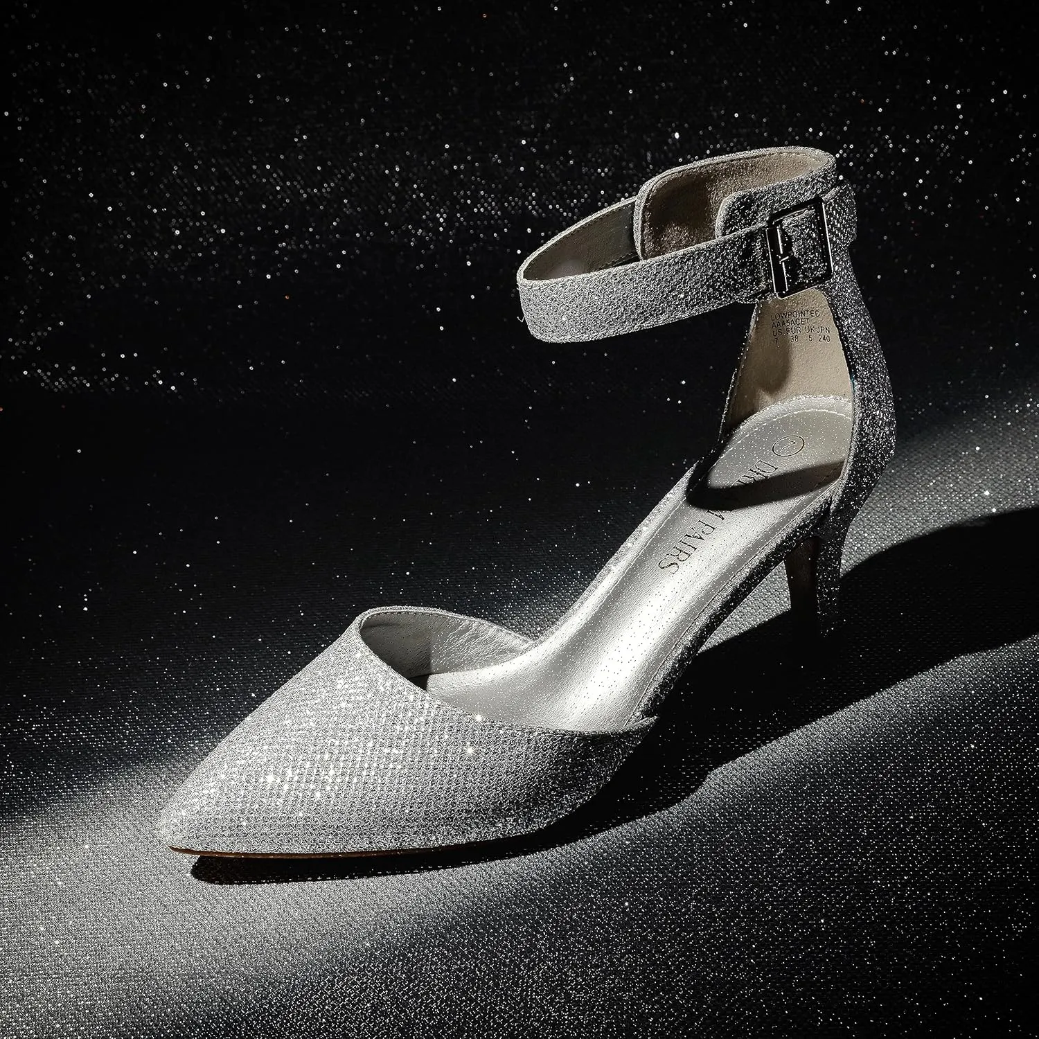 DREAM PAIRS Kitten Heel Low Heel for Women Closed Pointed Toe Pumps Wedding Party Sexy Dress Shoes Lowpointed
