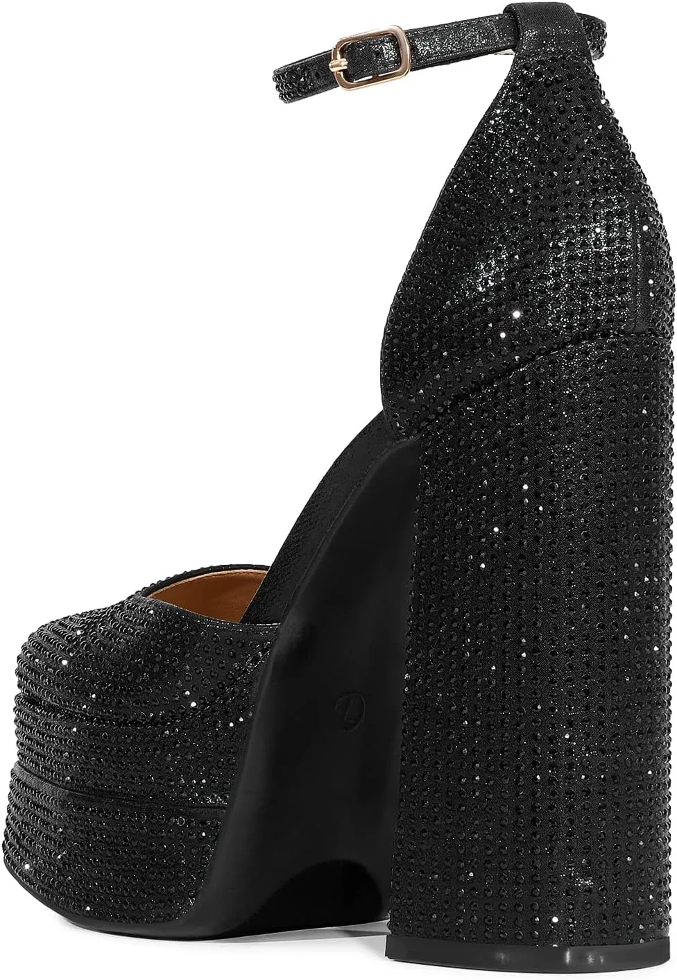 DREAM PAIRS Women’s High Chunky Platform Closed Toe Block Heels Square Toe Ankle Strap Dress Wedding Party Pumps Shoes Aurelia