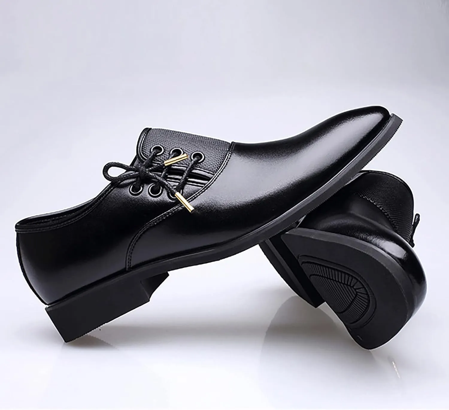 Dress Shoes for Men Slip-on Solid Loafers Suit Walking Dress Shoes for Male