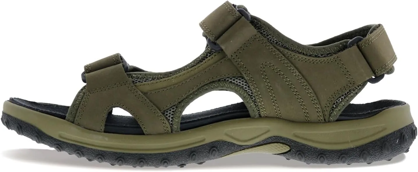 Drew Shoe Mens Warren Leather Open Toe Sport Sandals