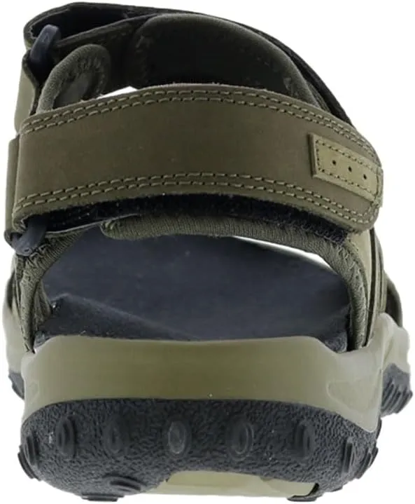 Drew Shoe Mens Warren Leather Open Toe Sport Sandals