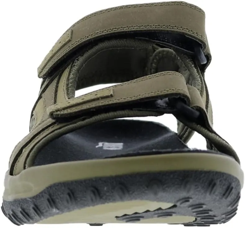 Drew Shoe Mens Warren Leather Open Toe Sport Sandals