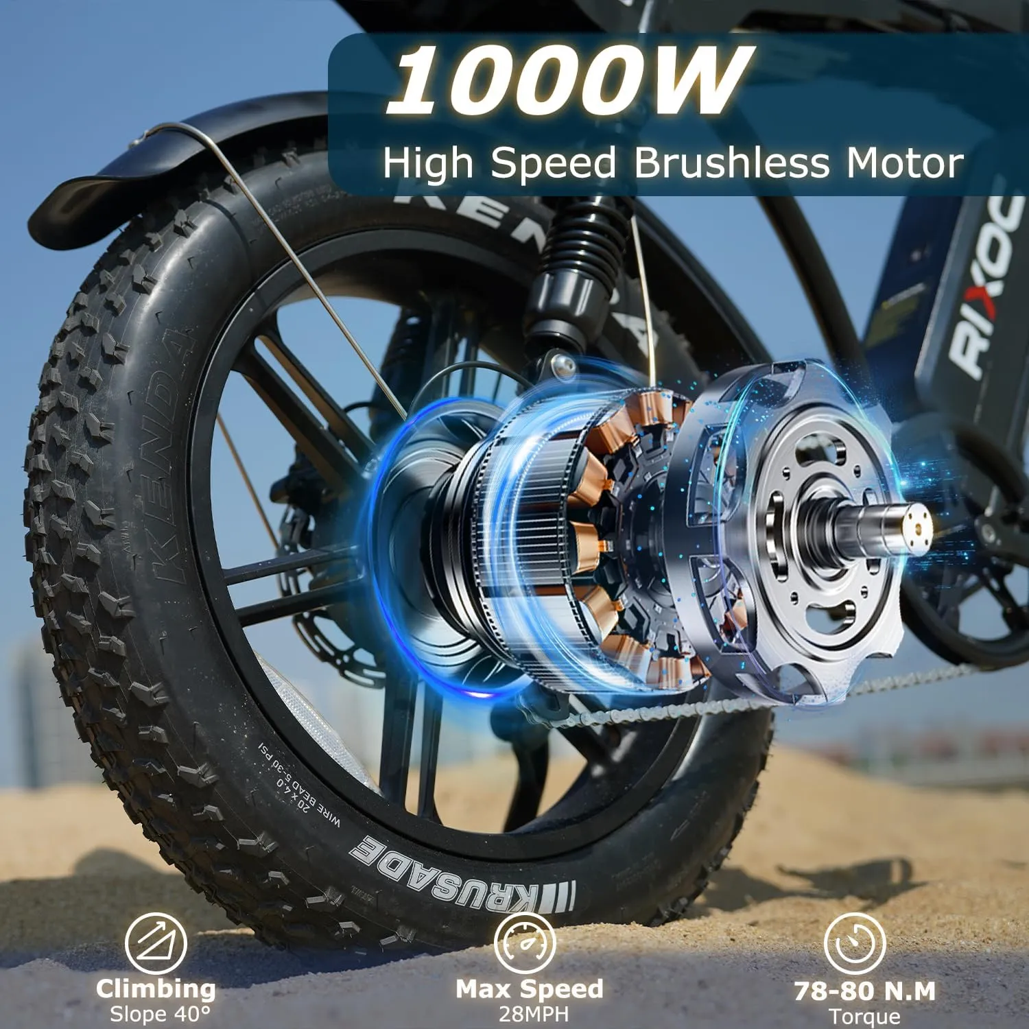 E8/E8 Pro Electric Bike for Adults, 1000W Motor 30 MPH 48V 15.6/31.2Ah Removable Battery, 30  Miles Range Commuter & Light Off-Road Ebike with 7-Speed Gears