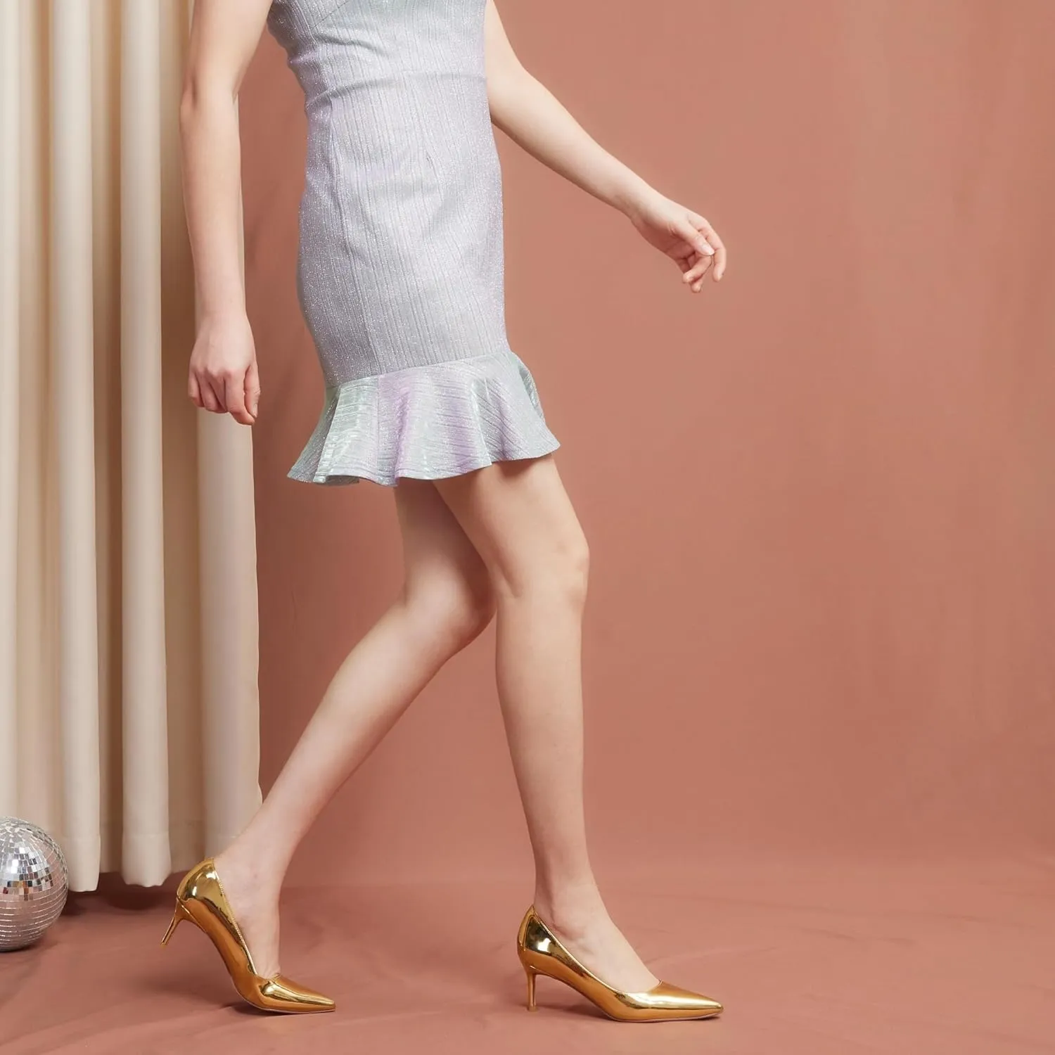 Elisabet Tang Kitten Heel Low Pumps 2.4 Inch Closed Pointed Toe Short Sexy Comfort Women Dressy Shoe at Work Office Date Prom Party Wedding Church