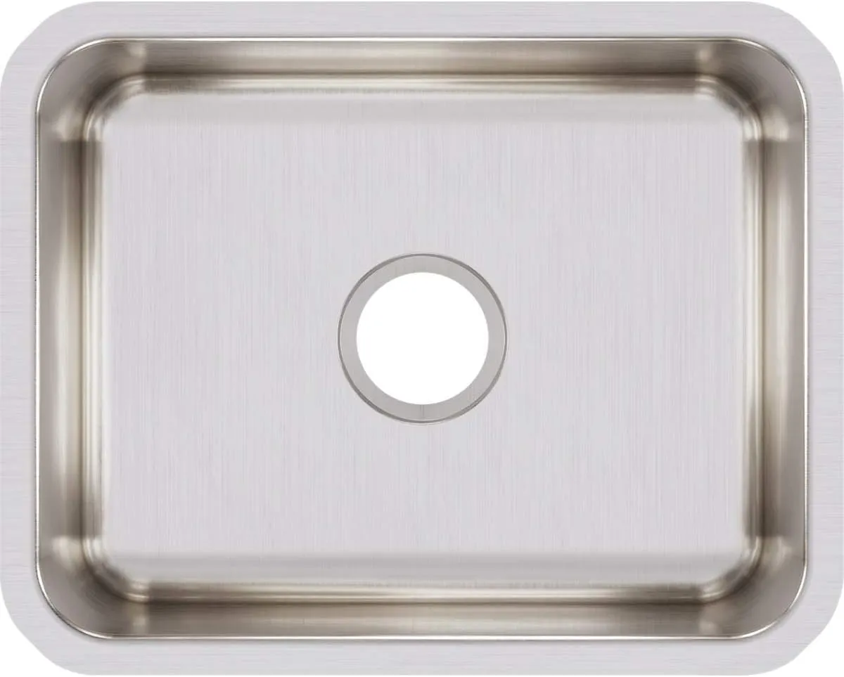 Elkay ELUH1814 Lustertone Classic Single Bowl Undermount Stainless Steel Sink