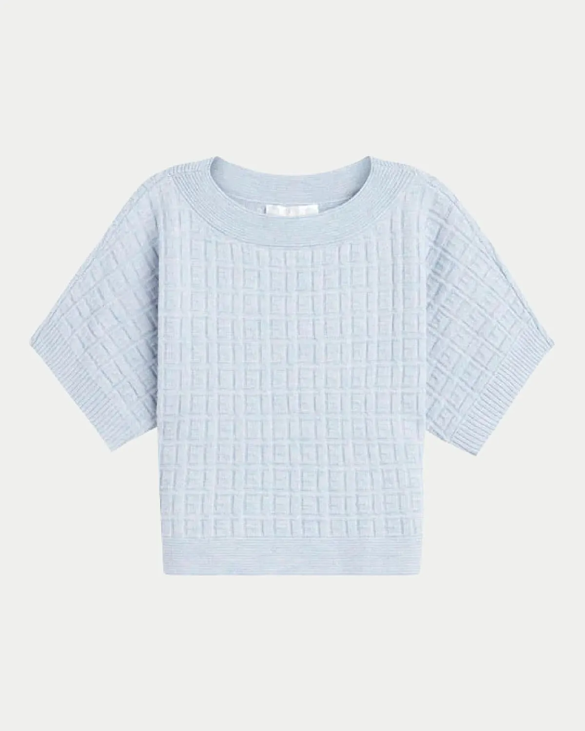 ELLEN TRACY Women's Tunic Top, Emma Crew Neck 3/4 Sleeve Casual Popover Shirt, Ladies Sweater Pullover Blouse