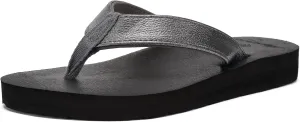 EQUICK Women's Flip Flops Arch Support Yago Mat Insole Sandal Casual Slipper Outdoor and Indoor-U219SLT003-N