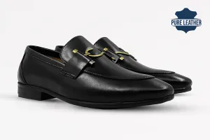 Executive Leather Hook-Up Shoes | Black Leather Shoes