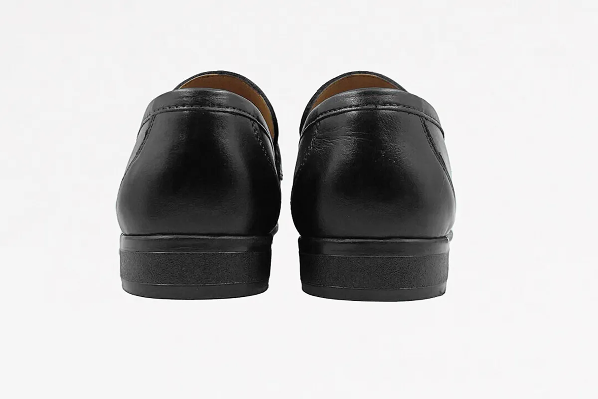 Executive Leather Hook-Up Shoes | Black Leather Shoes