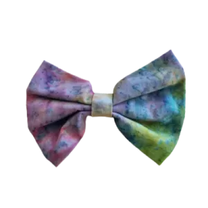 Fabric Rockabilly Hair Bow - Tie Dye