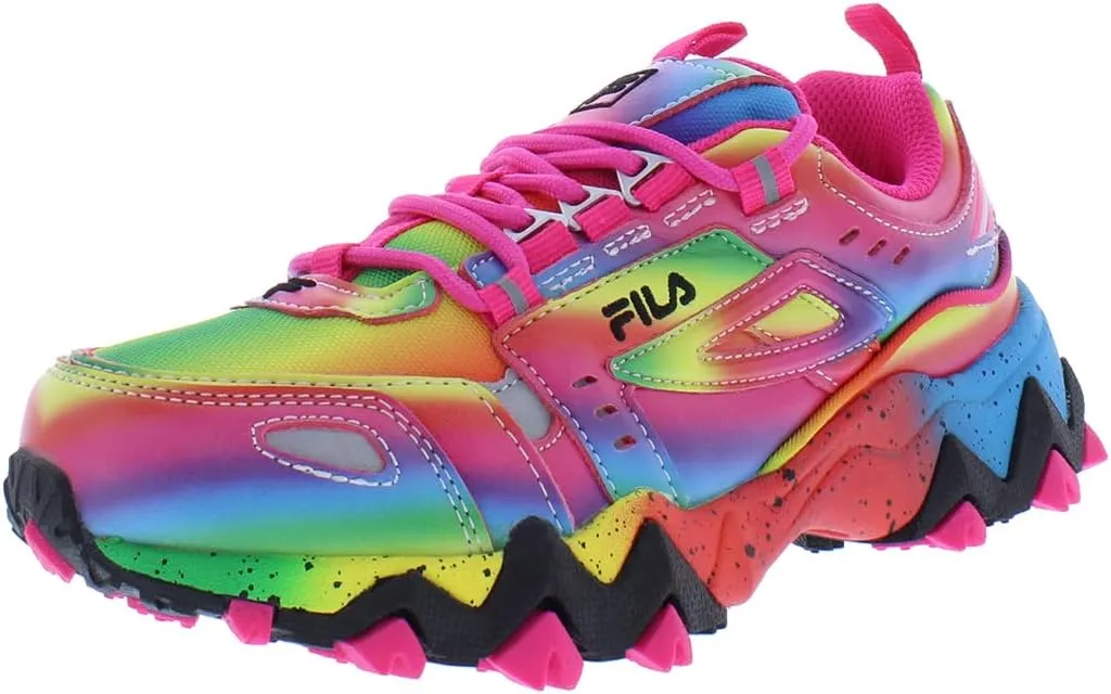 Fila Oakmont TR PS Sneaker Girls' Toddler-Youth Sneaker 11.5 M US Little Kid Purple-Pink-Multi