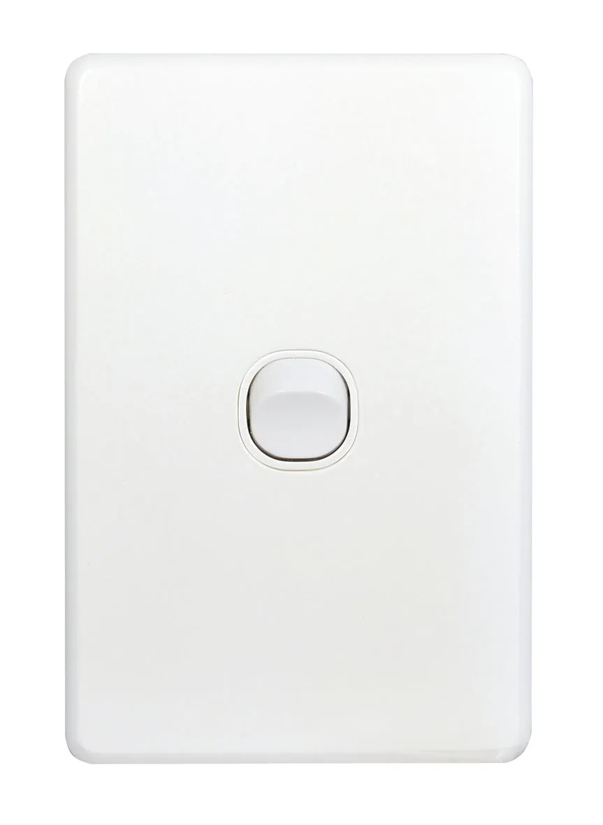 Flat Cat Slimline 1 Gang Complete Switch