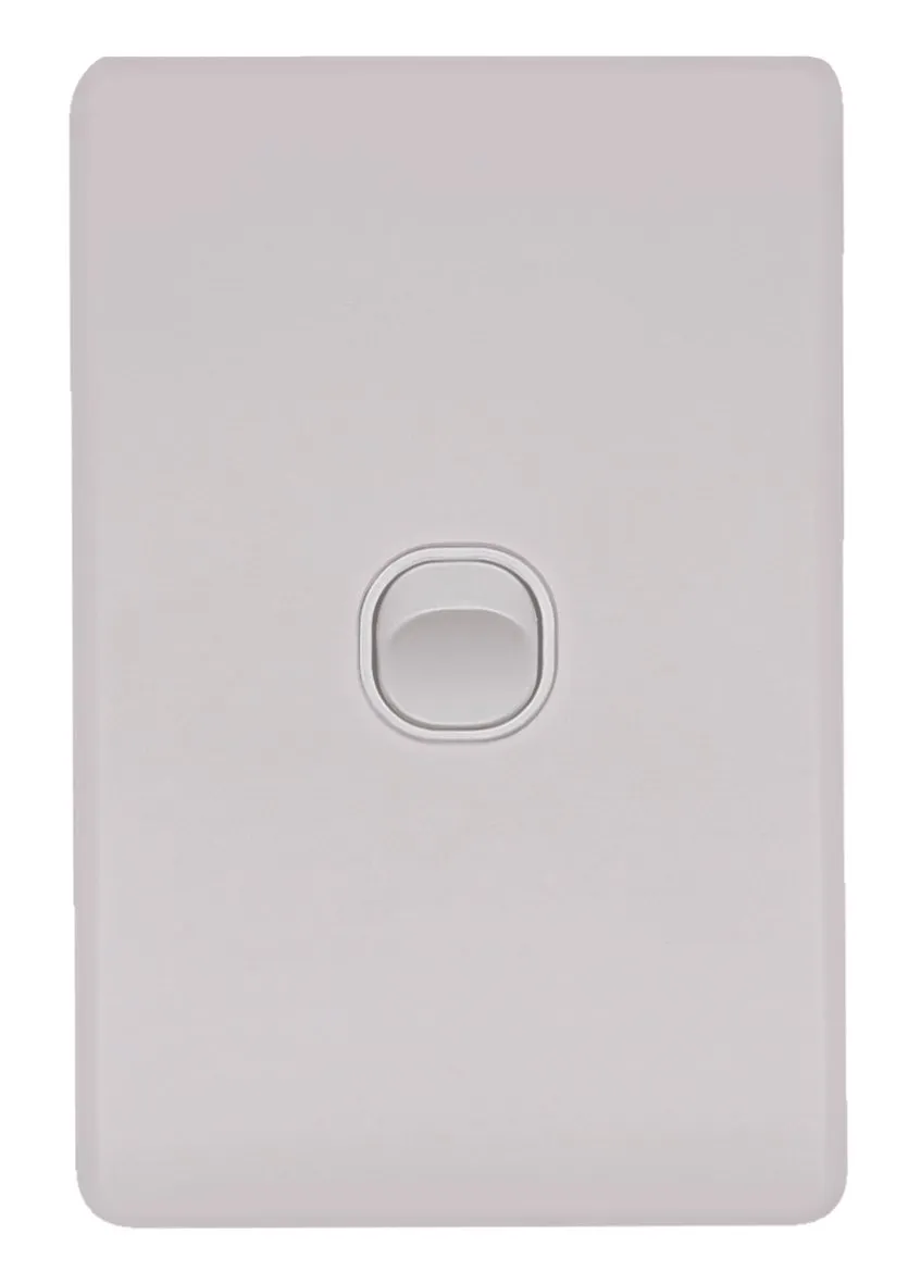 Flat Cat Slimline 1 Gang Complete Switch