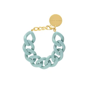 Flat Chain Bracelet Light Blue