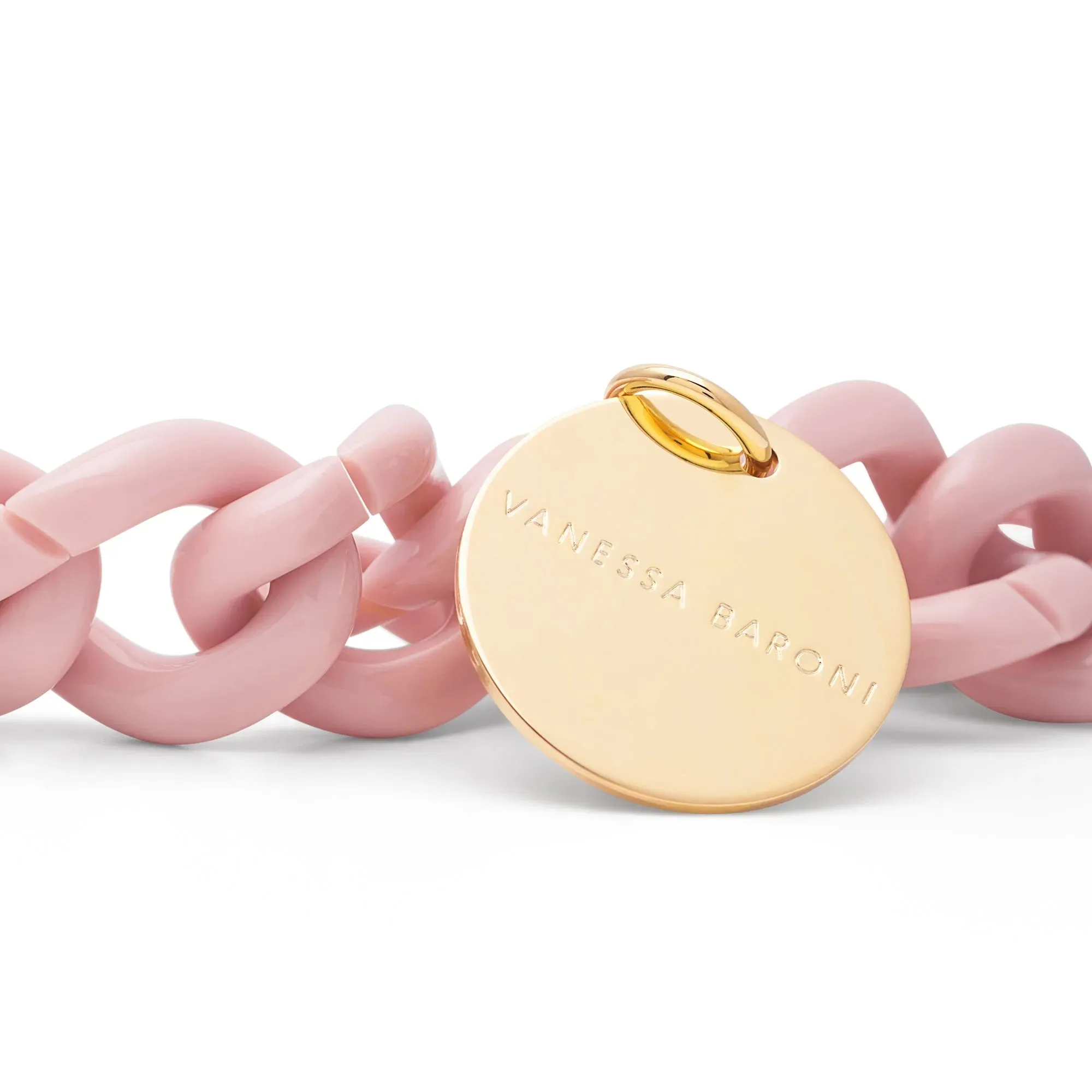 Flat Chain Bracelet Light Rose